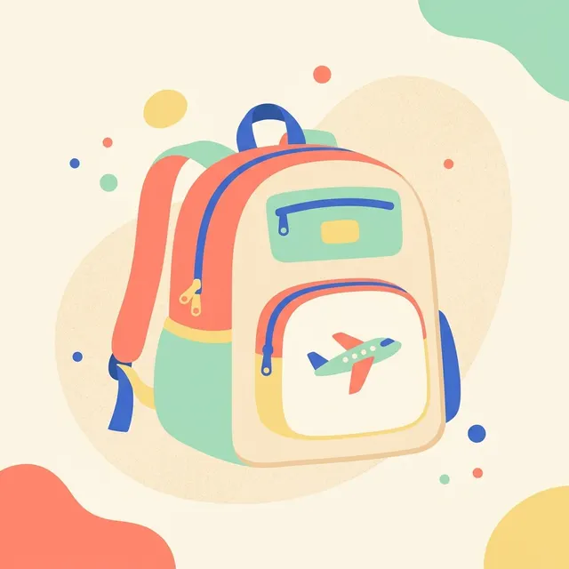 SYGA Kids Airplane Waterproof Backpack