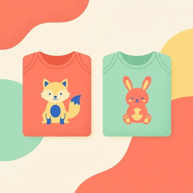 Kadambaby Cotton Baby Bodysuits — Set of 2
