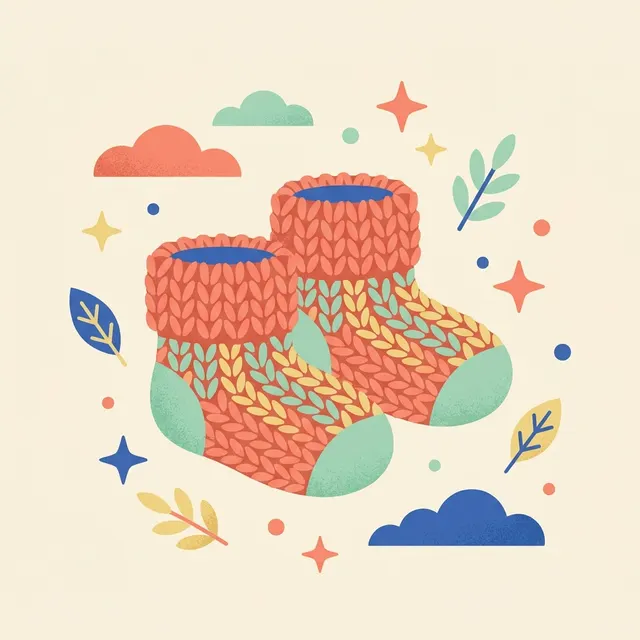 Mom's Darling Newborn Booties — Pack of 4